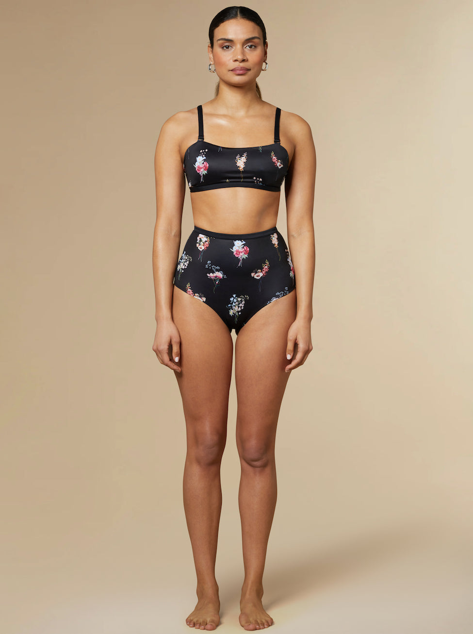 Lucy Bandeau Bikini Top Black