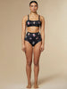 Lucy Bandeau Bikini Top Black