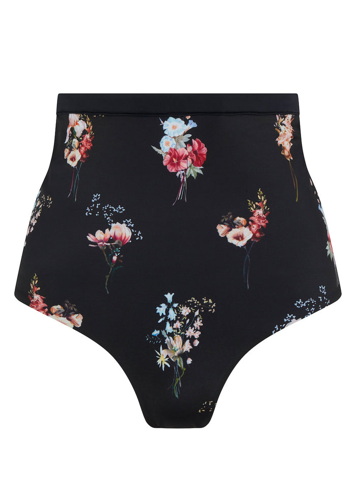 Elna High-Waist Bikini Bottoms Black