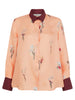 Hannah Silk Shirt Coral