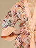 Stella Silk Kimono Robe Peach