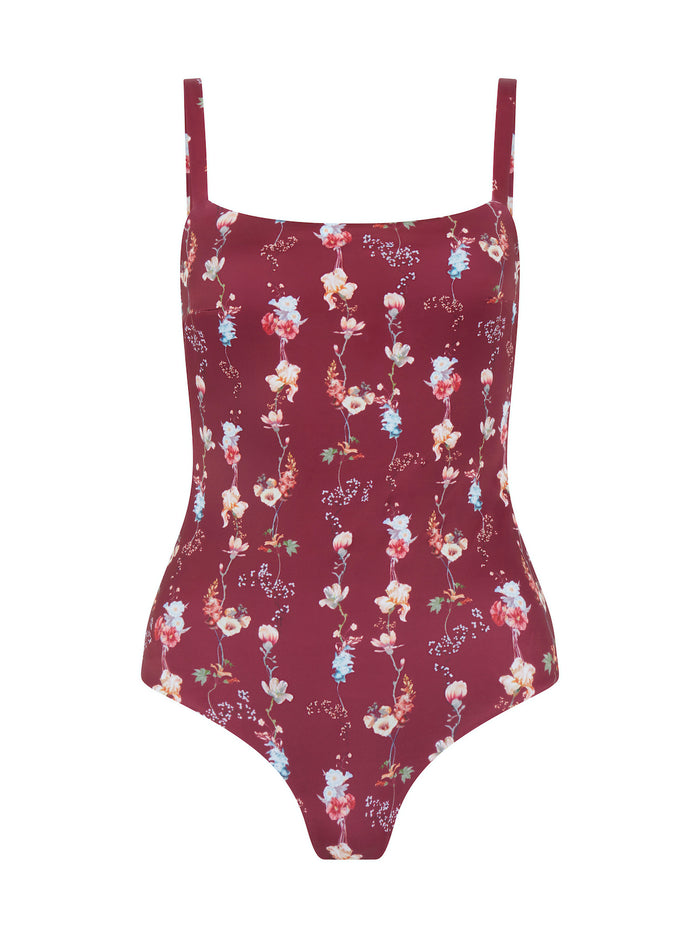 Shona Minimal Swimsuit Burgundy