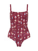 Shona Minimal Swimsuit Burgundy