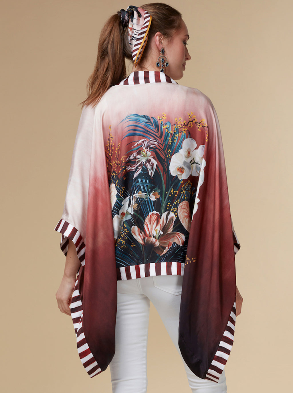 Olivia Silk Kimono Top