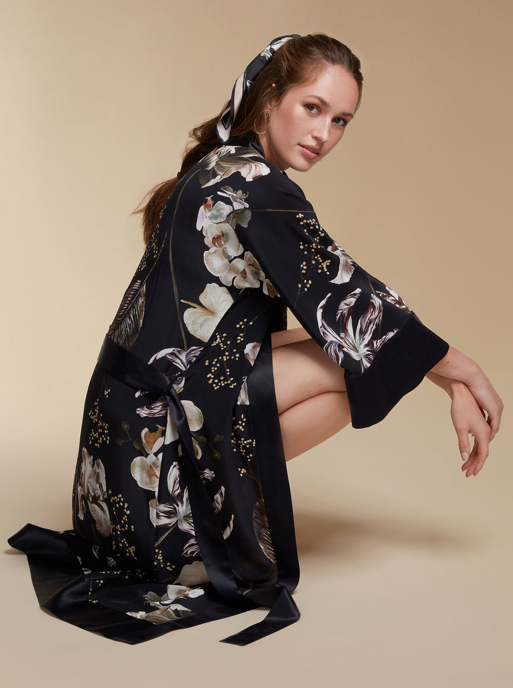 Alison Silk Kimono Robe