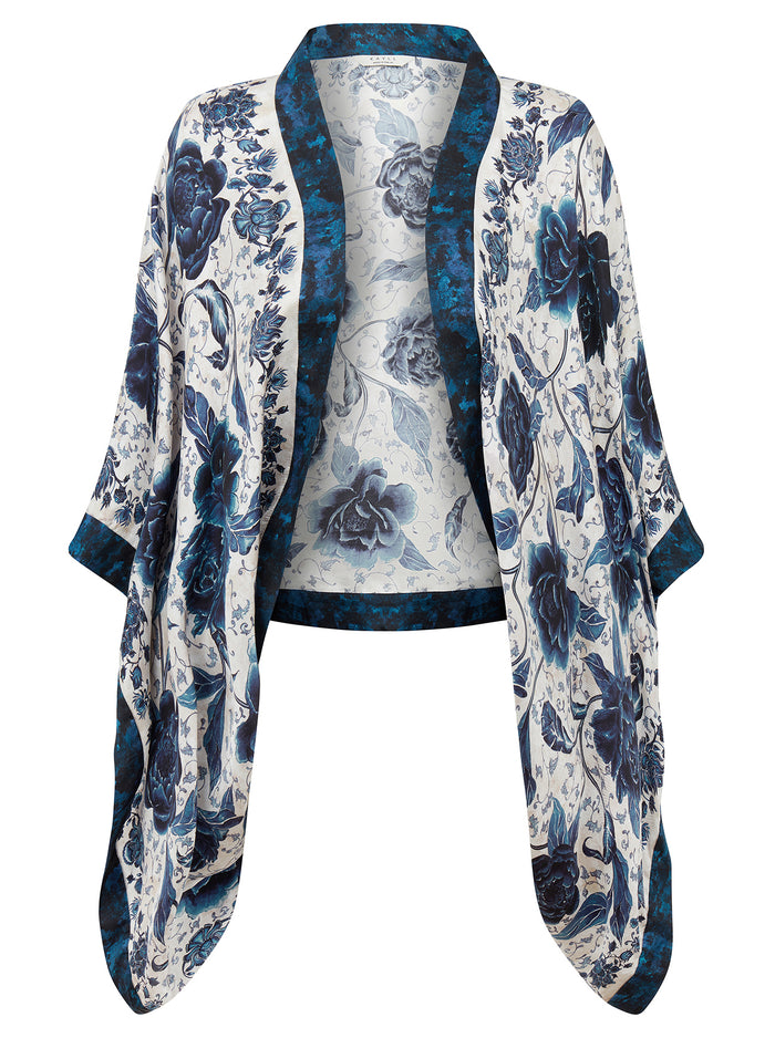 Florence Silk Kimono Top