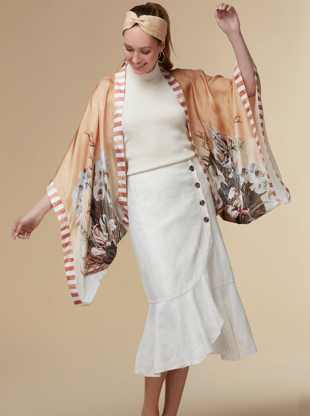 Josephine Silk Kimono Top